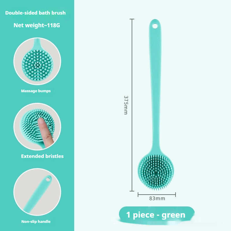 Silicone Long Handle Massage Shower Brush