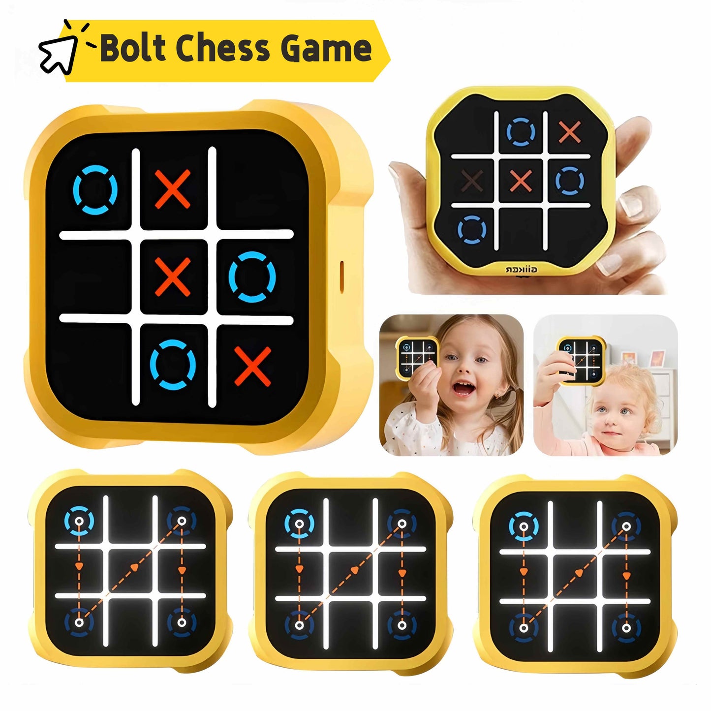 Tic Tac Toe Bolt 3-in-1 Brain Challenger Game