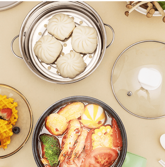 Electric Cooking Machine Household Small 1-2 People Hot Pot Multi Electric Rice Cooker Non-Stick Pan