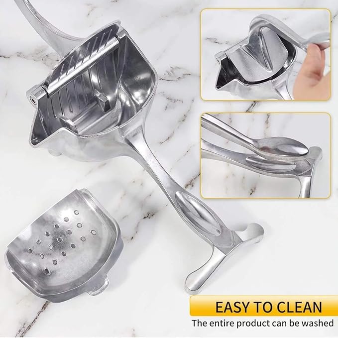 Manual Hand Press Juicer Silver 225x120x110mm