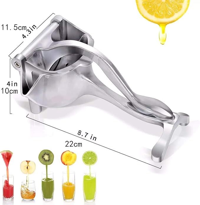 Manual Hand Press Juicer Silver 225x120x110mm