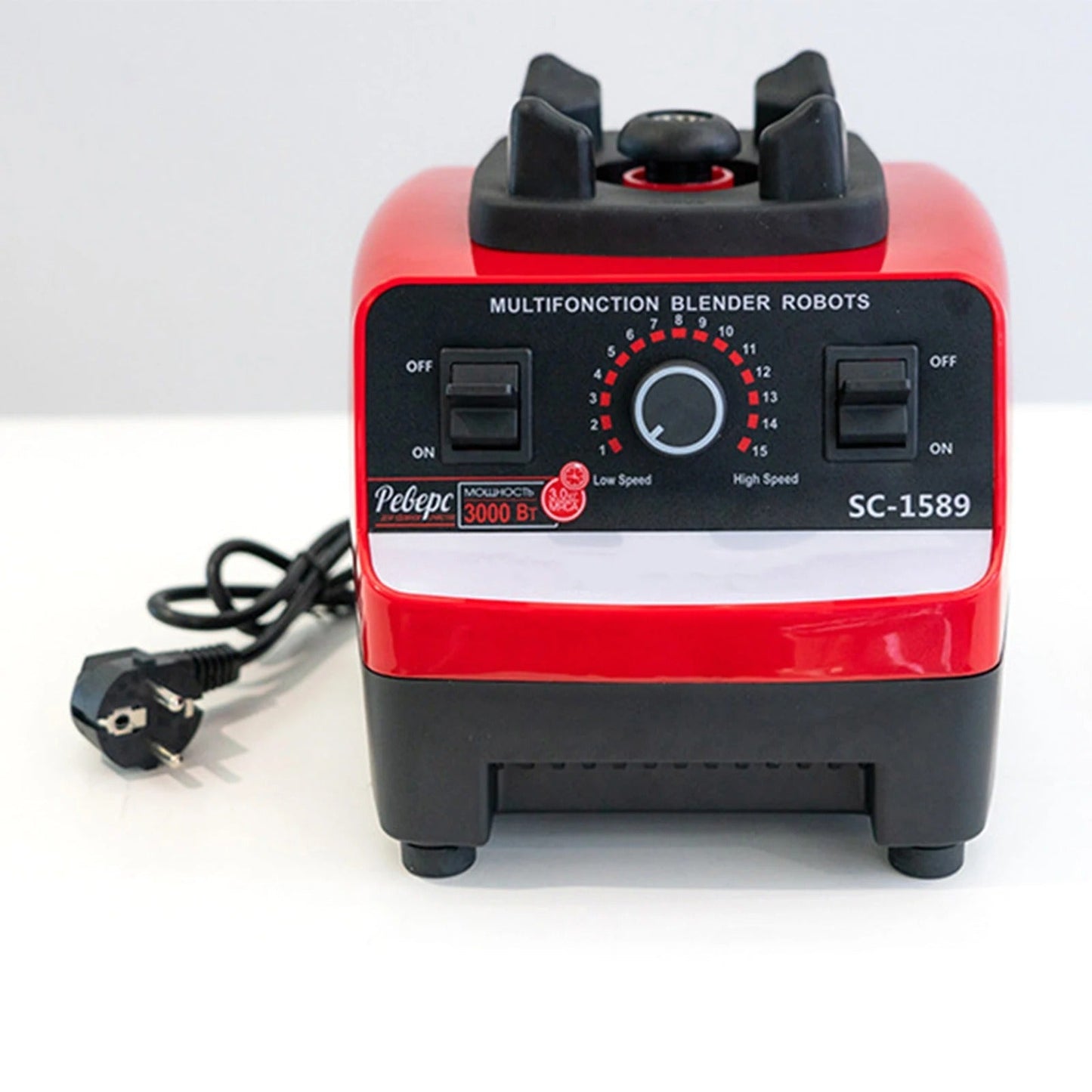 Multifunction Fully Automatic Blender, Ice Crusher, Kitchen Cooking Machine, Juicer, 2L, SK-444, Red